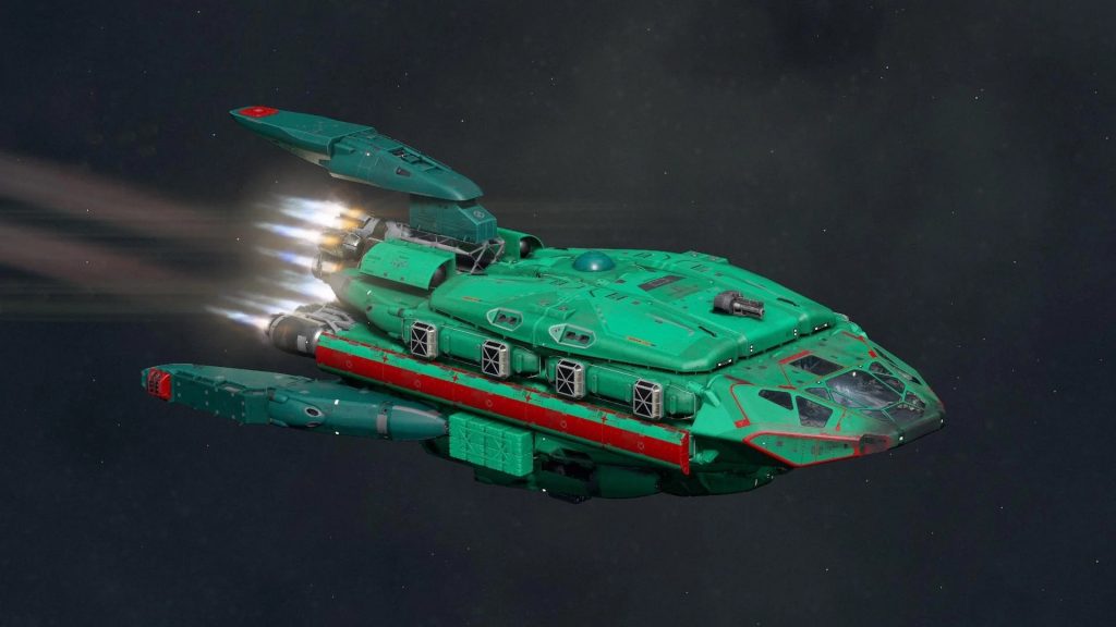 Screenshot of the Planet Express ship design created by Redditor RoseWoman2020.
