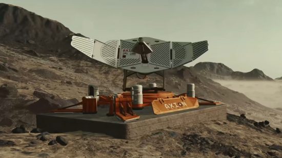 Screenshot of a Starfield outpost satellite for Starfield base building guide